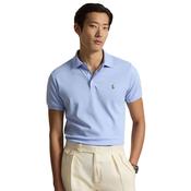 Mens Custom Slim Fit Soft Cotton Polo Shirt - Pebble Blue - S image