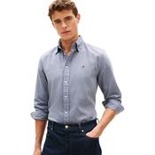 Mens TH Flex Regular Fit Dobby Shirt - Carbon Navy - S image