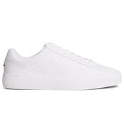 Mens Premium Leather Cupsole Trainers - White - 7 image
