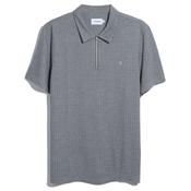 Mens Fitzroy Jacquard Polo Shirt - True Navy - S image