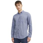 Mens Classic Melange Shirt - Faded Denim - S image