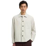 Mens Henry Relaxed Fit Overshirt - White Pepper - S image
