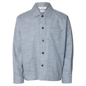 Mens Henry Relaxed Fit Overshirt - Ocean Cavern - S image