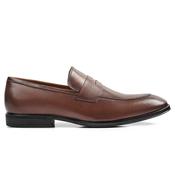 Mens Vanzo Leather Penny Loafer Shoes - Naturalle Tan - 7 image