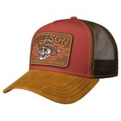 Cowboy Skull Trucker Cap - Red - One image