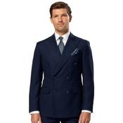 Mens Marco Double Breasted Suit Jacket - Indigo - 34R image