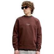 Mens Soho Printed Sweatshirt - Bitter Chocolate - S image