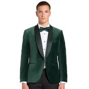 Mens Romeo Velvet Tuxedo Jacket - Green - 42S image