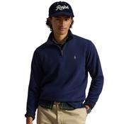 Mens Estate-Rib Quarter-Zip Pullover Sweater - Cruise Navy - M image