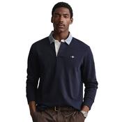 Mens Chambray Collar Heavy Rugger - Evening Blue - S image