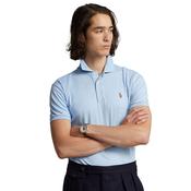 Mens Custom Slim Fit Soft Cotton Polo Shirt - Office Blue - S image