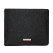 Leather Signature Plaque Bifold Wallet - Black - One image
