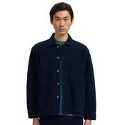 Mens Relaxed Fit Denim Overshirt - Dark Blue - S image