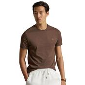 Mens Custom Slim Fit Soft Cotton T-Shirt - Brown - S image