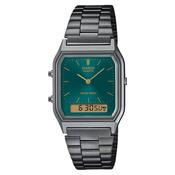 Vintage AQ-230EGG-3AEF Analogue-Digital Watch - Gunmetal/Green - One image