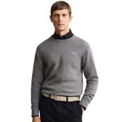 Mens Cotton Sweater - Dark Grey Melange - 3XL image