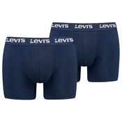Mens Repeat Logo 2-Pack Trunks - Navy - S image