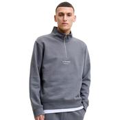 Mens Soho Printed Half Zip Sweatshirt - Turbulence - S image