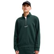 Mens Soho Printed Half Zip Sweatshirt - Scarab - S image