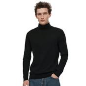 Mens Berg Roll Neck Sweater - Black - S image