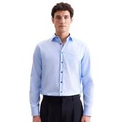 Mens Regular Business Formal Shirt - Blue/Navy - 38 image
