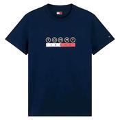 Mens Slim Fit Play Logo T-Shirt - Dark Blue - XS image