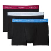 Mens Icon Cotton Stretch Relaxed 3-Pack Trunks - Black - S image
