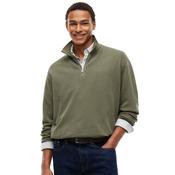 Mens Relaxed Fit Washed Waffle Quarter-Zip Sweater - Rocky Mountain - XS image