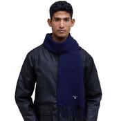 Plain Lambswool Scarf - Navy - One image