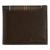Mens Leather/Tartan Billfold Wallet - Brown/Classic - One image