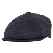 Mens Claymore Bakerboy Flat Cap - Navy - M image