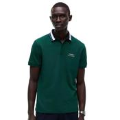 Mens Regular Fit Tipped Collar Polo Shirt - Ornamental Green - S image