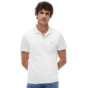 Mens Regular Fit Liquid Cotton Polo Shirt - White - XS image