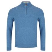 Mens Quinn 1/4 Zip Sweater - Blue - S image
