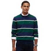Mens Terry Crew Neck Sweatshirt - Carbon Navy/Multi - S