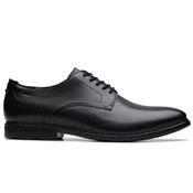 Mens Banbury Derby Shoes - Black Leather - 7
