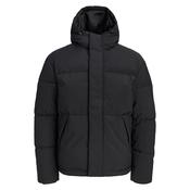 Mens Soho Hooded Puffer Jacket - Black - S