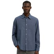 Mens Noah Brush Twist Shirt - Medium Blue Denim - S image