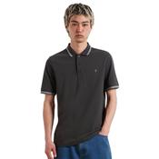 Mens Bowes Tipping Polo Shirt - Washed Black - S image
