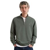 Mens Arnold 1/4 Zip Sweater - Rosemary Marl - XS image