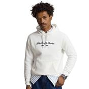 Mens Logo Fleece Hoodie - White - XS