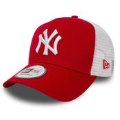 New York Yankees Clean A-Frame Trucker Cap - Red/White - One image