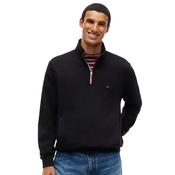 Mens Global Stripe Terry Quarter-Zip Sweatshirt - Black - S image