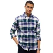 Mens Regular Fit Tartan Check Flannel Shirt - Ornamental Green - S image