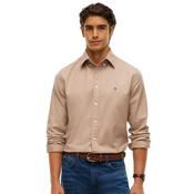 Mens Regular Fit Flex Flannel Shirt - Coastal Taupe - M image