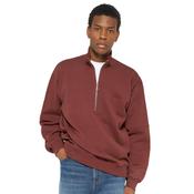 Mens Koji Half Zip Sweatshirt - Rum Raisin - XS image