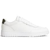 Mens Fine Cleat Basketball Leather Trainers - Ecru/Platinum Olive - 7 image