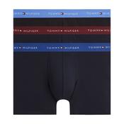 Mens Signature Contrast Waistband 3-Pack Boxer Briefs - Opal Blue/Burgundy/Blue Spell - S image