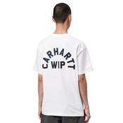 Mens Arch Script T-Shirt - White/Dark Navy - XS image