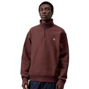 Mens Half Zip American Script Sweatshirt - Amarone - XS image